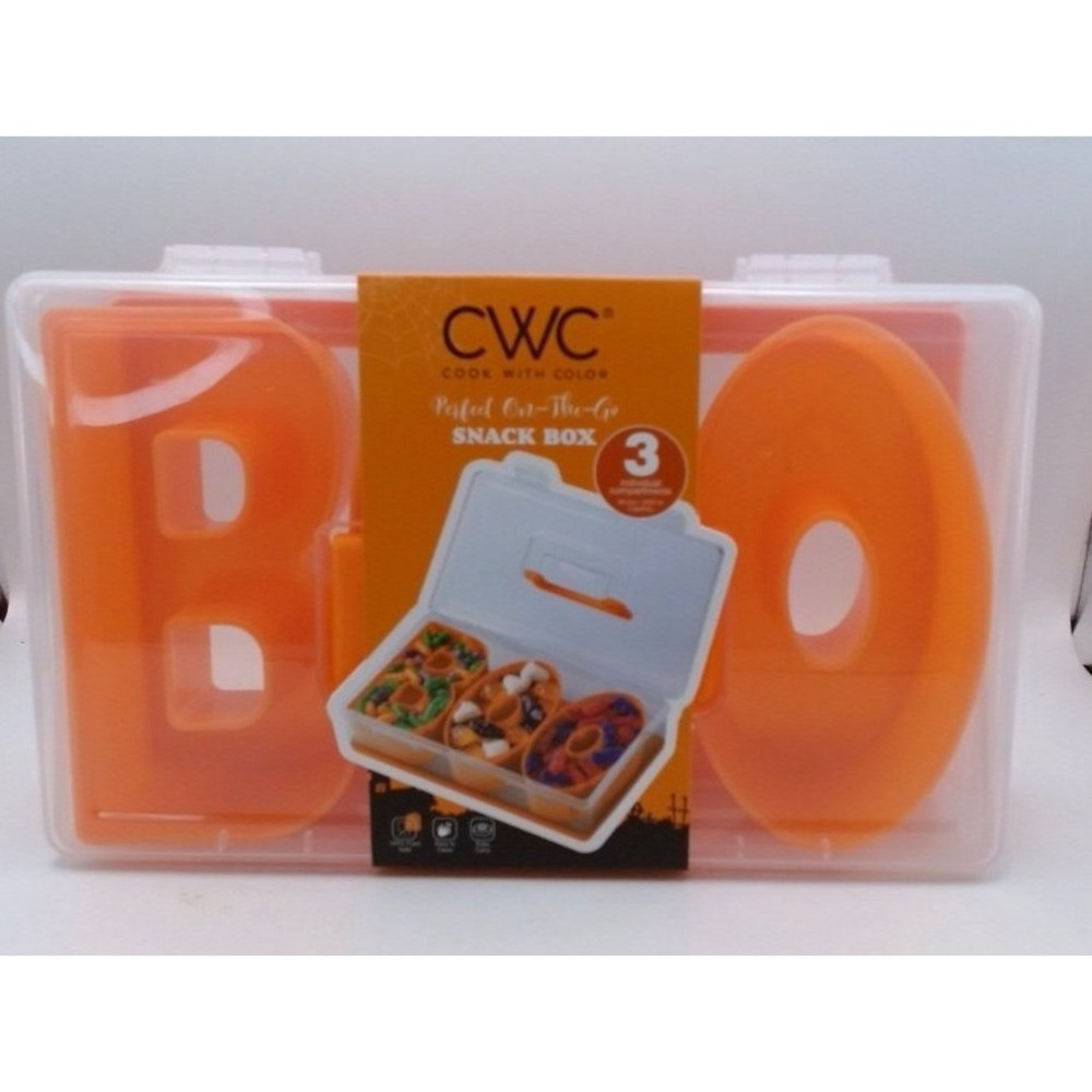 Cook With Color - BOO Halloween Snackle Box, Food Storage Container, BNWT